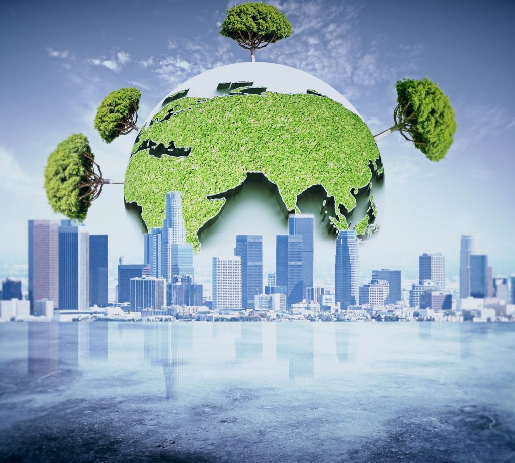 How do sustainable development projects address environmental challenges?